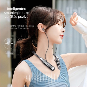 A12 Bluetooth slušalice oko vrata, Bluetooth 6.0, domet 10 m, trajanje baterije više od 8 sati, IPX5 vodootporne, stereo bežične
