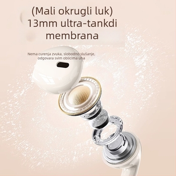 Bežične in-ear stereo slušalice Bluetooth 5.0, domet 10 m, trajanje baterije 4–8 sati, 360° surround zvuk
