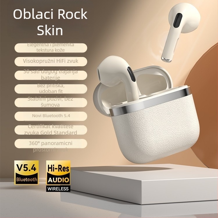 Bežične in-ear stereo slušalice Bluetooth 5.0, domet 10 m, trajanje baterije 4–8 sati, 360° surround zvuk
