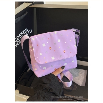 Svakodnevna nylon torba preko ramena crossbody, džep za telefon i magnetskim zatvaračem