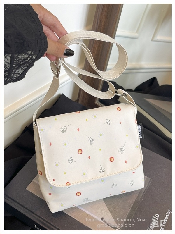 Svakodnevna nylon torba preko ramena crossbody, džep za telefon i magnetskim zatvaračem