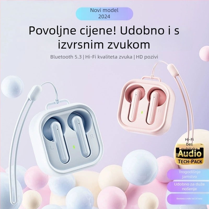 H19 Privatni model bežične Bluetooth slušalice – Učinkovita redukcija buke, Bluetooth 5.0, Raspon 5m, Do 4h baterije, Sportski stil