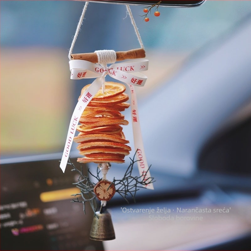 Drveni privjesak za auto s aromom — moderan stil, ukras za automobil