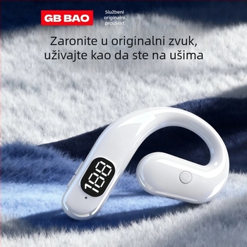 Lonely Leopard Bežične slušalice s kukicom za uho — Stereo, Zaslon razine baterije, Raspon 10 m, Bluetooth 1.1, Život baterije preko 8 sati
