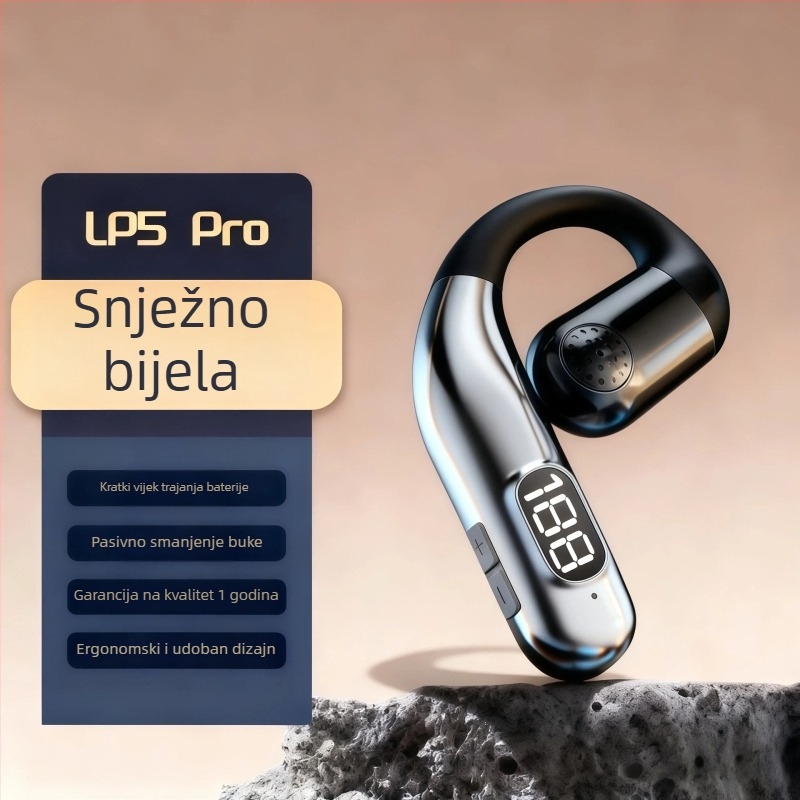 Lonely Leopard Bežične slušalice s kukicom za uho — Stereo, Zaslon razine baterije, Raspon 10 m, Bluetooth 1.1, Život baterije preko 8 sati
