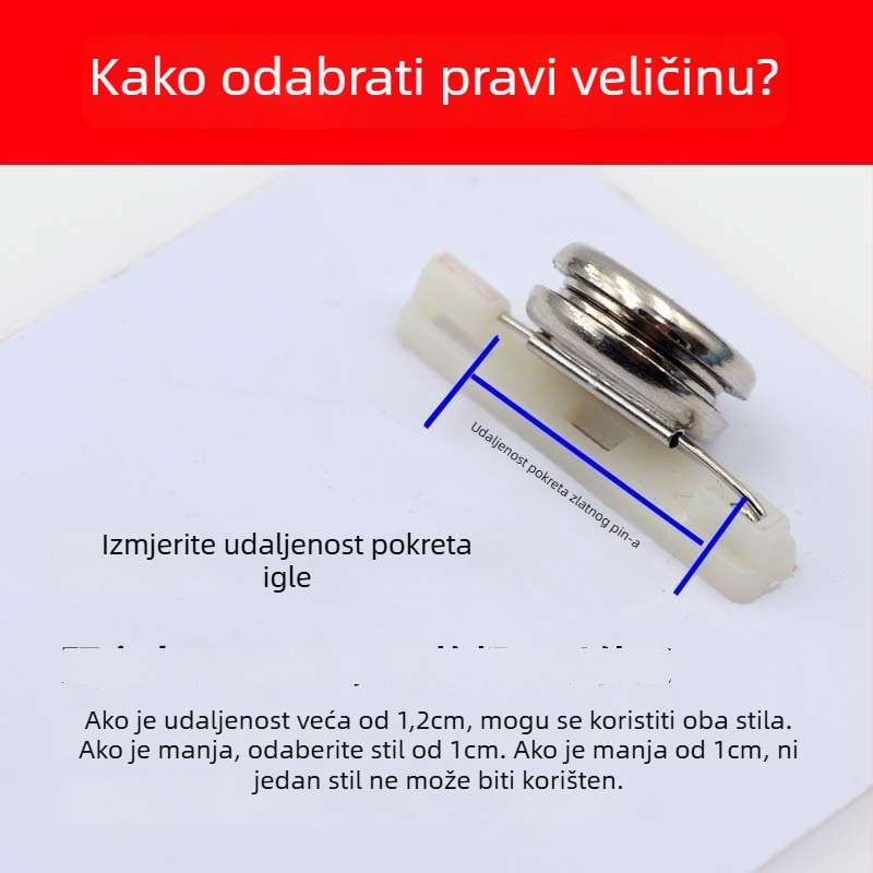 Magnetni bedž za školu i posao – metalni, geometrijski oblik, originalni dizajn, unisex