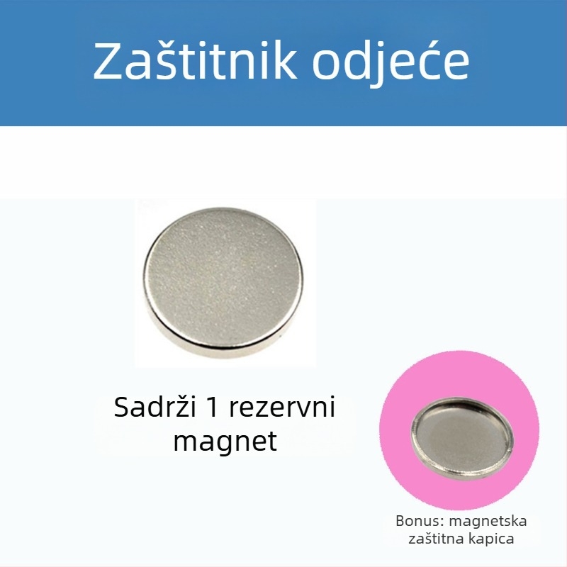Magnetni bedž za školu i posao – metalni, geometrijski oblik, originalni dizajn, unisex
