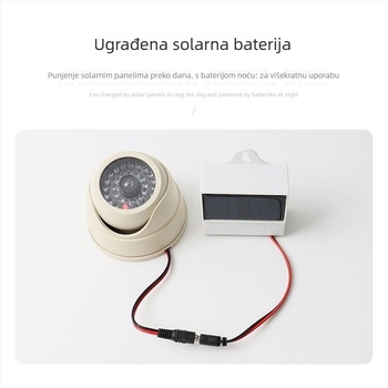 Unutarnja LED lažna kamera za nadzor s plastičnim kućištem i zaštitnim nastavcima