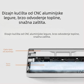 SD002 Aluminijsko kućište za tvrdi disk s aktivnim hlađenjem, 4TB kapacitet, 10Gbps prijenos
