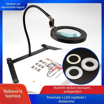 Aluminijsko kućište LED stolne lampe, model 202004171, prilagođena obrada; pogodno za salone tetoviranja i ljepote