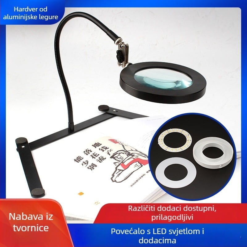 Aluminijsko kućište LED stolne lampe, model 202004171, prilagođena obrada; pogodno za salone tetoviranja i ljepote