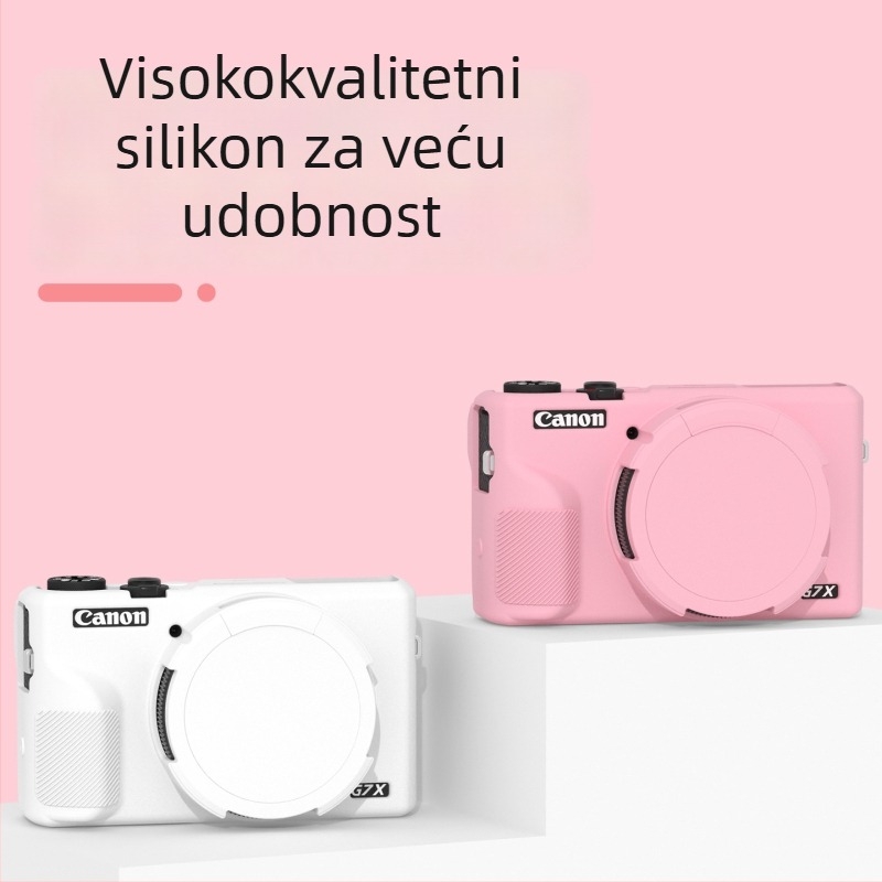 Silicone zaštitna futrola za Canon G7X III – Runzhe mekani kućište, otporno na ogrebotine i padove, uključuje futrolu i poklopac kamere