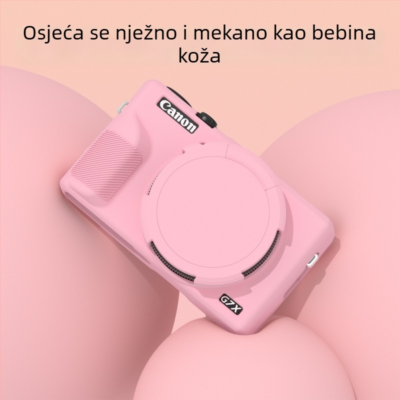 Silicone zaštitna futrola za Canon G7X III – Runzhe mekani kućište, otporno na ogrebotine i padove, uključuje futrolu i poklopac kamere