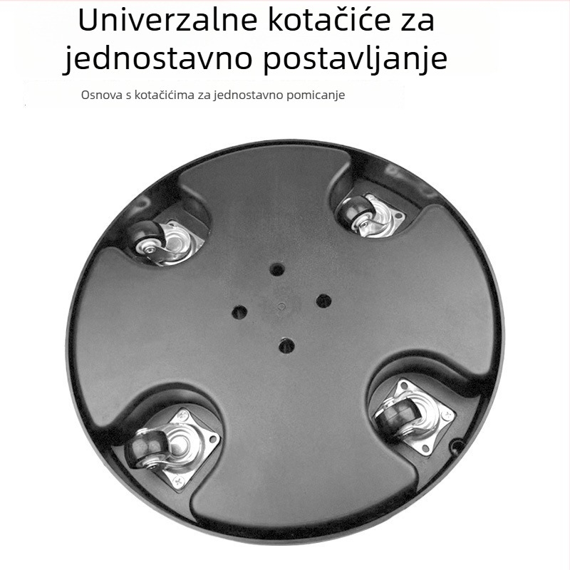 Podna držač za mobitel s kladkom i cantilever-om za live streaming i snimanje iznad; univerzalan za mobitele i tablete; ABS + metal