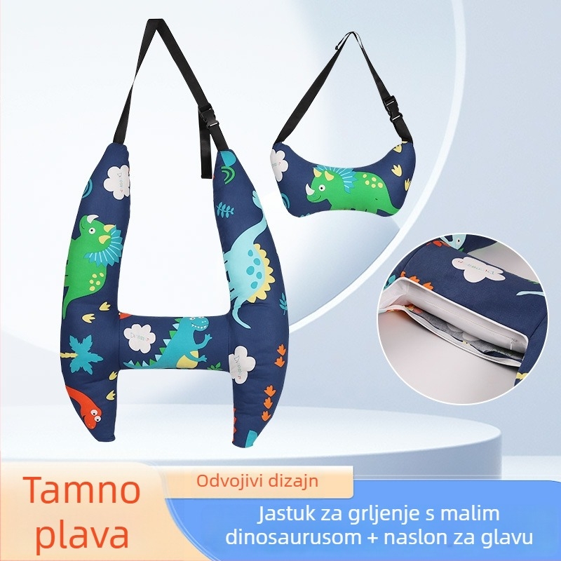 Dječji jastuk za vrat u autu za duga putovanja, stražnje sjedalo