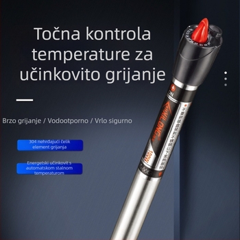 Grijajuća šipka za akvarij – mini, ultra kratka, automatska kontrola temperature, otporna na eksploziju, branda Unique, snaga: druga, materijal: drugi