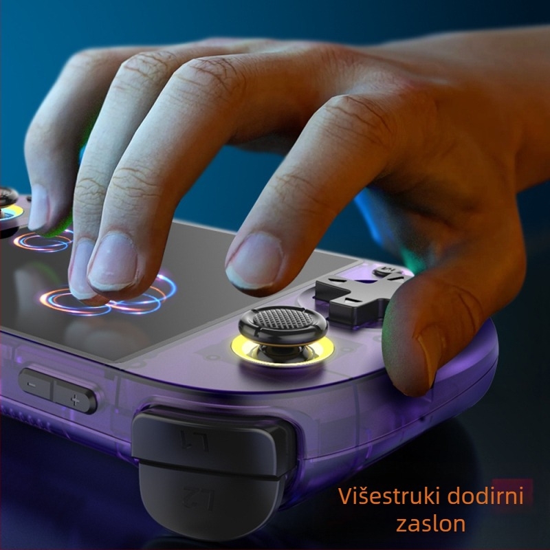 Retro ručna konzola s dva džojstika, 64GB memorije, Linux + Android, bežična povezanost, MP4 video player