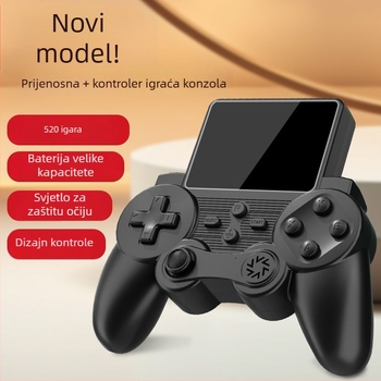 S20 nostalgična prijenosna gaming konzola s 520 ugrađenih igara, 8-bitni OS, za dva igrača, ABS kućište
