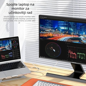 Pinsheng Type-C video kabel za mobitel, za 4K zaslon uz DP adapter i HDMI pretvarač