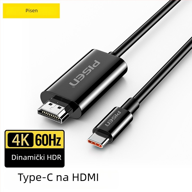 Pinsheng Type-C video kabel za mobitel, za 4K zaslon uz DP adapter i HDMI pretvarač