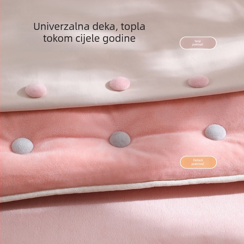 Držač za deku s plišastom podstavom – koži prijateljski, protiv klizanja, nevidljiv dizajn, prilagodljiv – Many houses