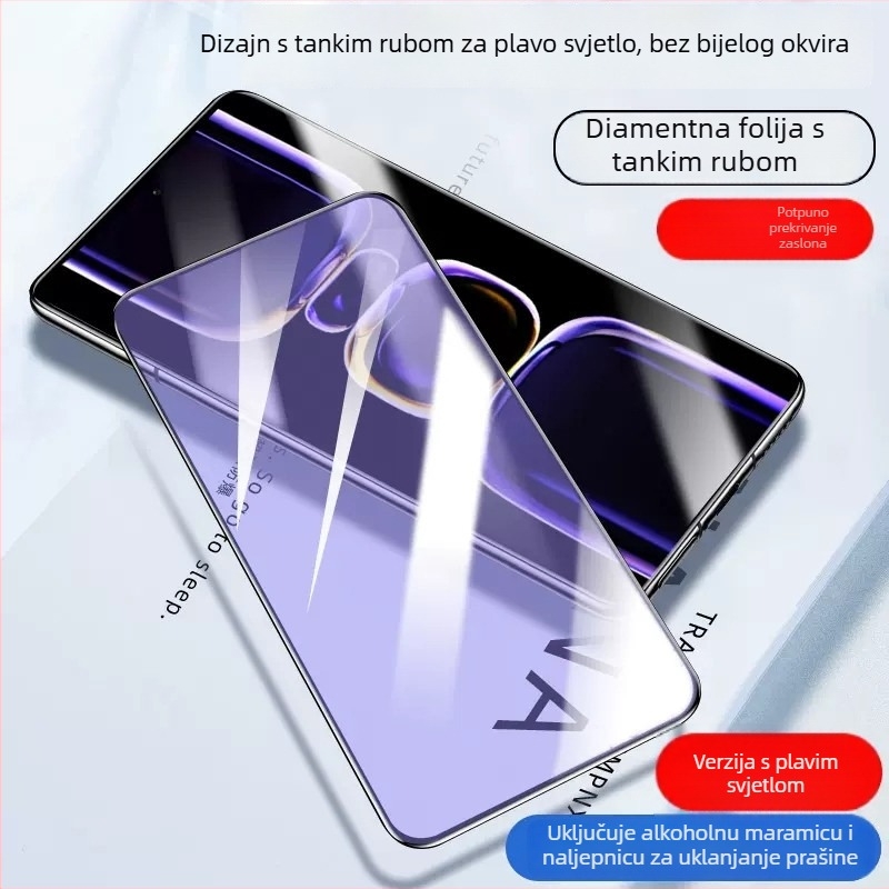 Kaljeno staklo zaštita zaslona za Redmi K80, K70 Supreme Edition, K60 Pro, Redmi K50 zaštita privatnosti zaslona i K40