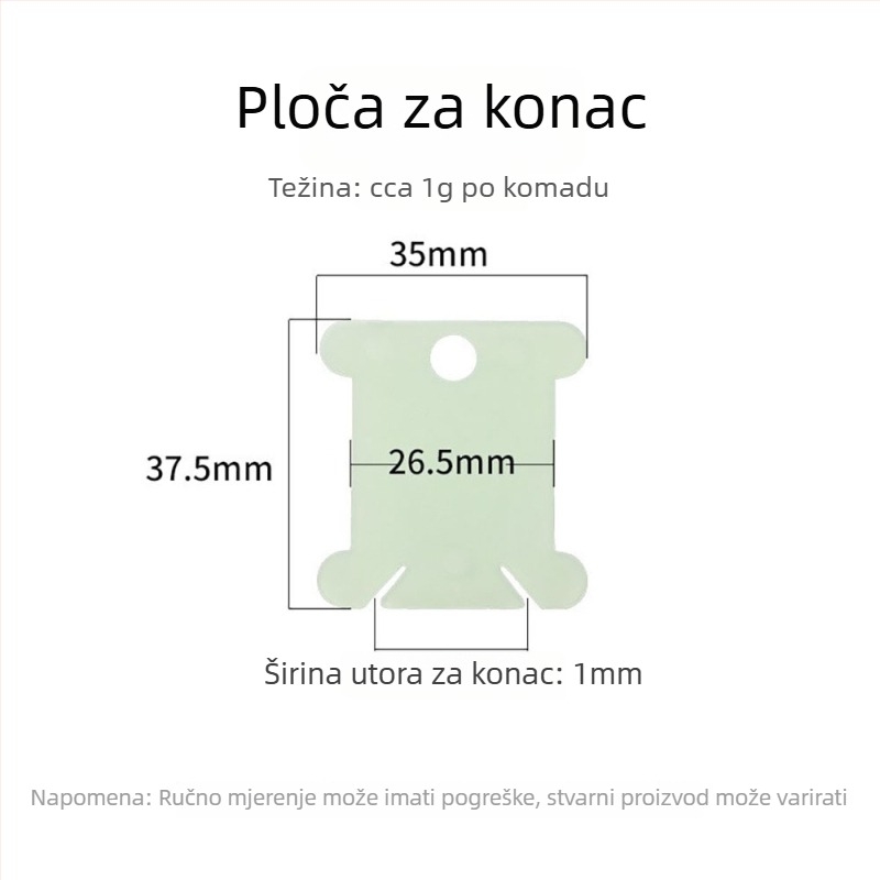 Ručni navijač za bobine, set s pločom za namatanje i kutijom za pohranu vlakana za križni vez