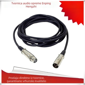 Izbalansirani XLR mikrofonski kabel, srebrno prevlačenje vodila, jezgro od čistog bakra, čist bakren provodnik, ROHS certificiran