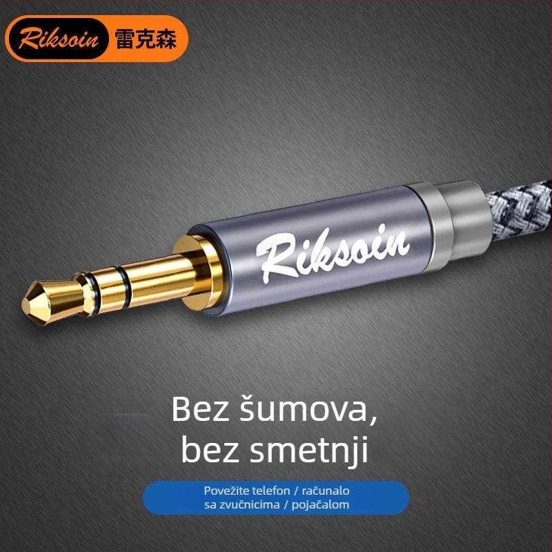 Kabel za dijeljenje zvuka 3.5 mm, 1 na 2/3 izlaza, zlatni premaz, bakar bez kisika, opće korištenje, CCC