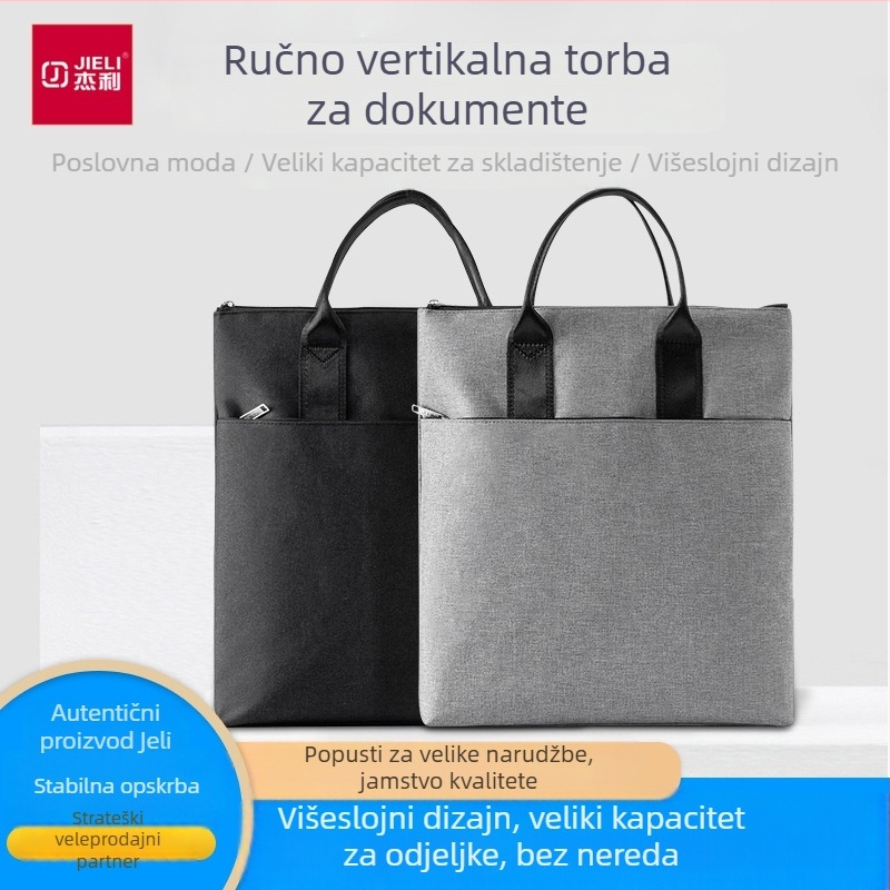 Jerry 5228 uredska torba sa zipom - prilagođena poslovna torba, Oxford platno, zip, nagib oblika (Brand: Jerry; Materijal: Oxford platno; Stil: Zip; Oblik: Nagib)