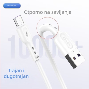 Honey Energy T10 3-u-1 USB punjački kabel s Lightning, Micro USB i Type-C – Brzo punjenje do 65W, PVC