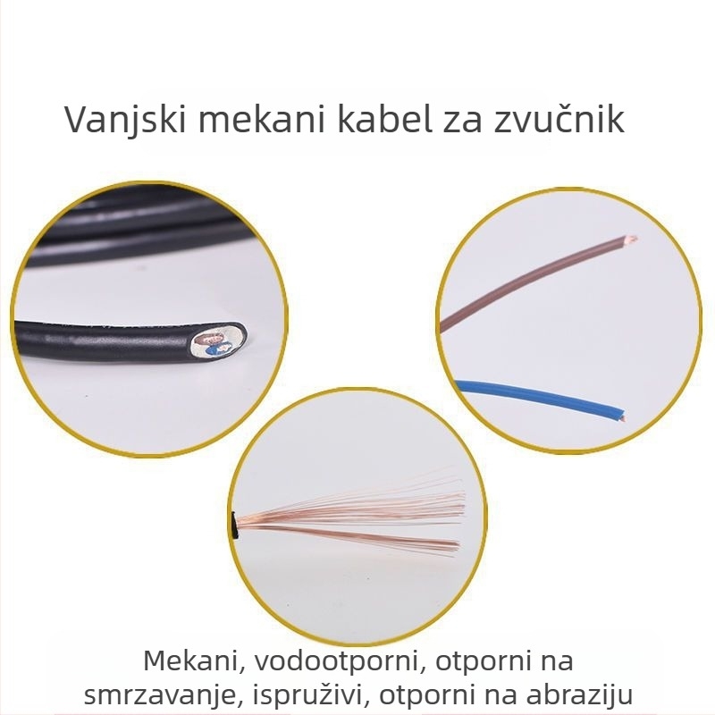 Kabl zvučnika za strop — čista bakrena, cinkirano bakreno, bakar bez kisika, audiokabel, SAST, Default item