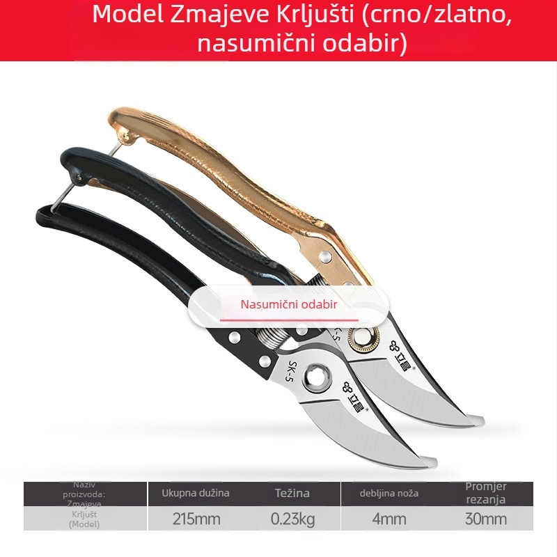 Lichang škarice za grane za voćke i vrt