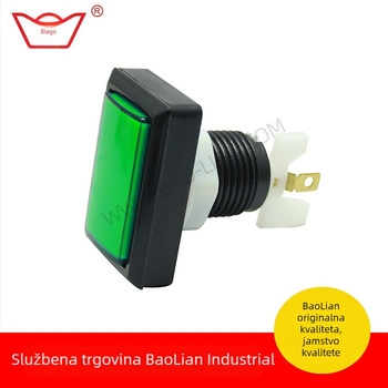Baolian Pravokutni gumb za glazbeni stroj - 187-terminalno sučelje, plastika, model B/new