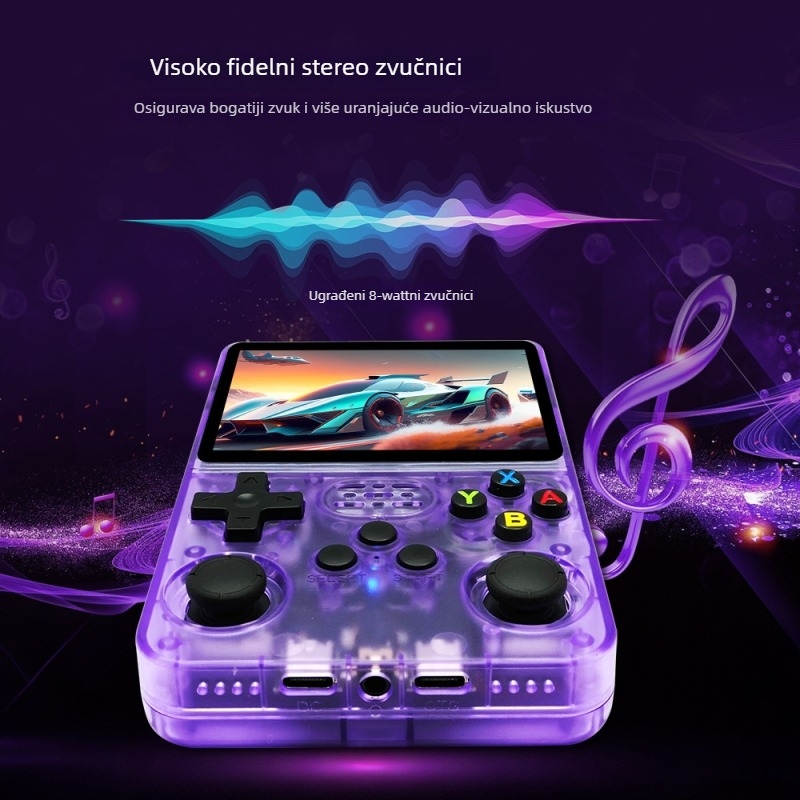 Ručna konzola s otvorenim kodom za retro arkadne igre, dualni sustav, 64GB/128GB memorije, MP4 player