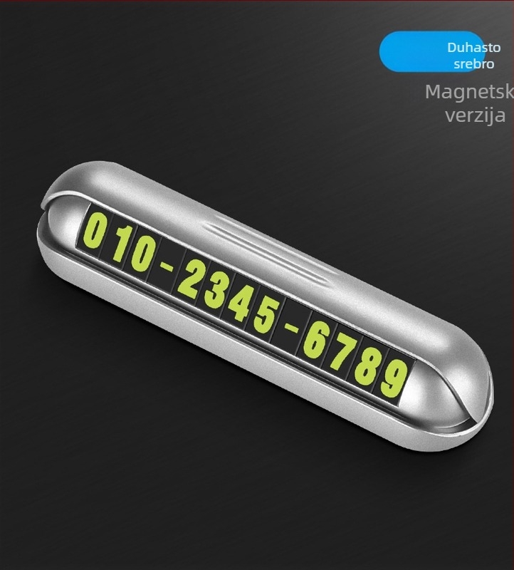 YUMCHO Skrivena ploča za parkiranje s brojem telefona - Model YQ-1860, Plastika, Podrijetlo: Shenzhen, Ispis logotipa, Prilagodba dostupna