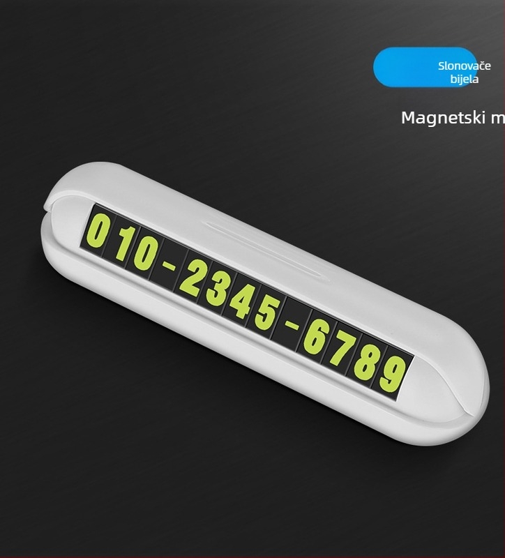 YUMCHO Skrivena ploča za parkiranje s brojem telefona - Model YQ-1860, Plastika, Podrijetlo: Shenzhen, Ispis logotipa, Prilagodba dostupna