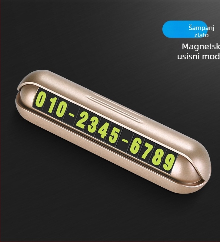 YUMCHO Skrivena ploča za parkiranje s brojem telefona - Model YQ-1860, Plastika, Podrijetlo: Shenzhen, Ispis logotipa, Prilagodba dostupna