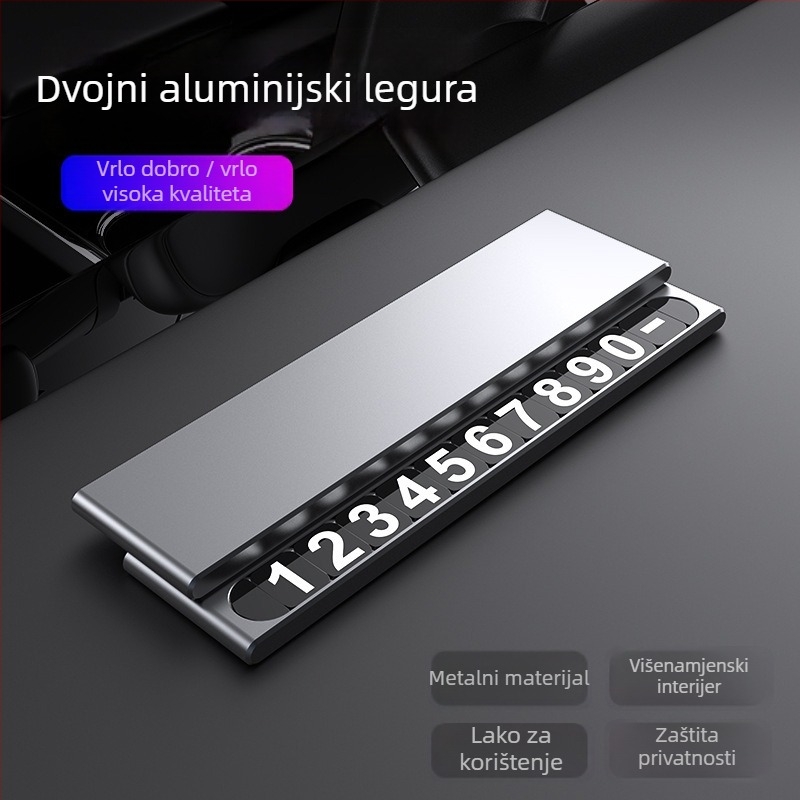 Metalni skriveni privremeni znak za parkiranje, model SW456, branda Chao Aoyu, mogućnost ispisa loga