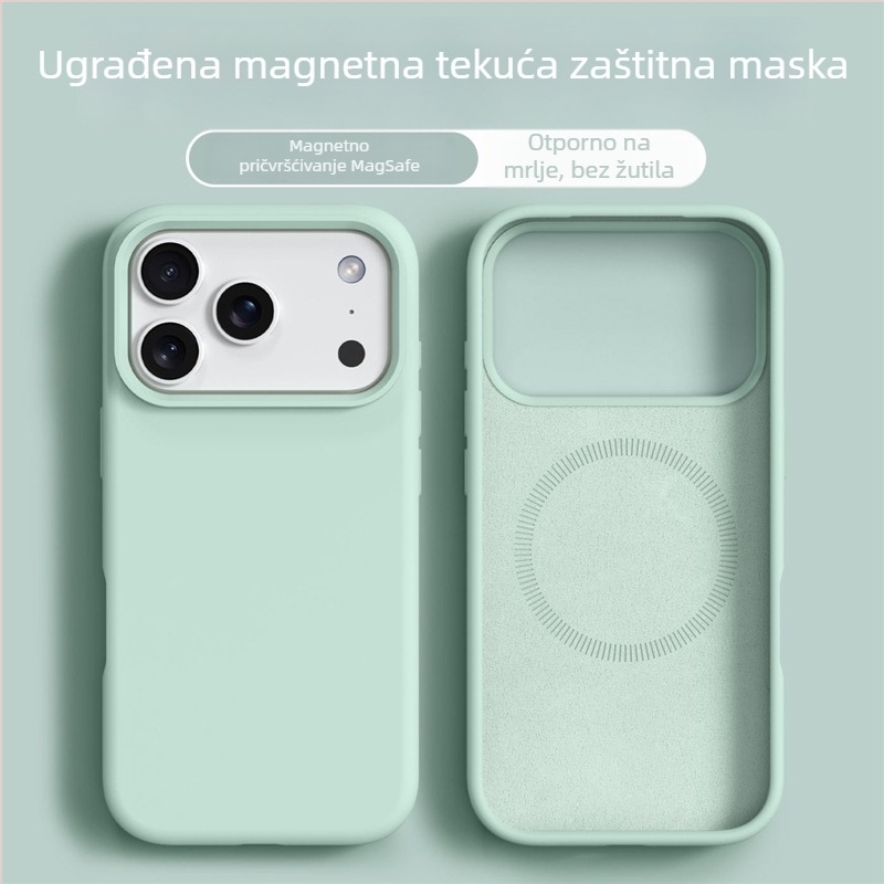 Tekući silikon magnetska futrola za iPhone 14 Pro Max – sveobuhvatna zaštita od pada, vodootporna, otporna na udarce, protiv klizanja