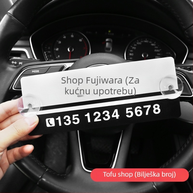 Akril znak za privremeni parking, prilagodljivo obradivanje, tiskani logotip, tip: usisna čašica (materijal: akril; model: Acrylic parking sign; prilagodba: da; logotip: da; tip: usisna čašica)