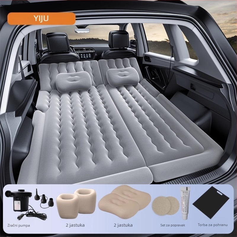 Yishui Nafukljivo auto ležište za SUV i vozila — PVC s plišanim premazom, automatsko napuhavanje, težina 3 kg, nosivost 300 kg, univerzalna kompatibilnost