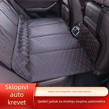 Sklopivi auto madrac za stražnje sjedalo od umjetne kože, neinflabilan, mogućnost skladištenja u sklopljenom stanju, nosivost 600 kg