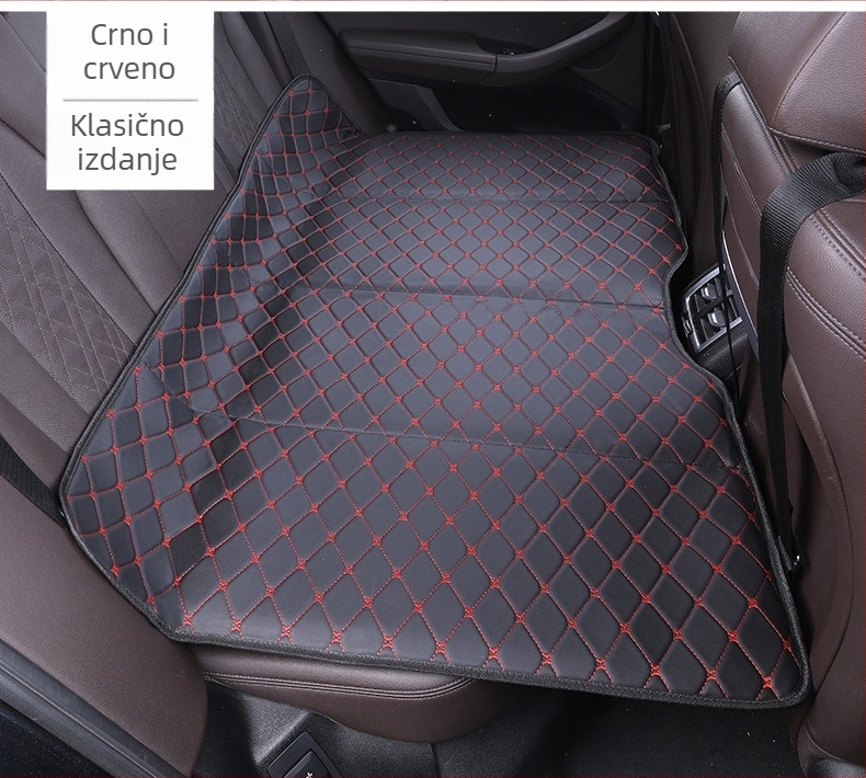Sklopivi auto madrac za stražnje sjedalo od umjetne kože, neinflabilan, mogućnost skladištenja u sklopljenom stanju, nosivost 600 kg