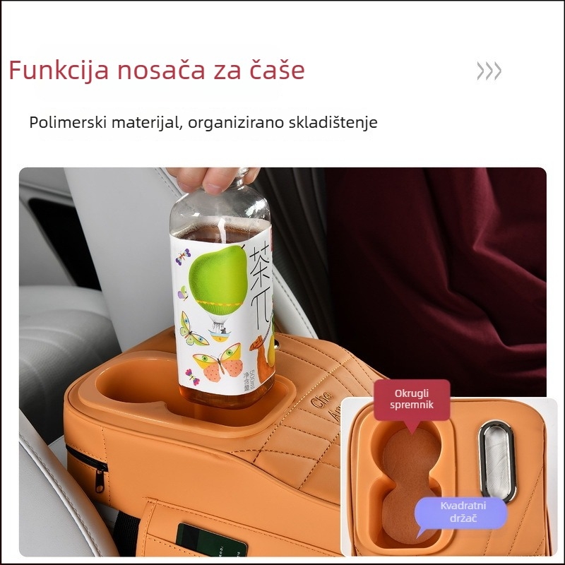 Auto naslonac za lakat: podizni jastučići i kutija za pohranu, koža, univerzalna prilagodba, višenamjenska kutija za maramice, bez prilagodbe, podrijetlo Taizhou