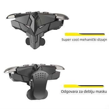 Bežični kontroler za mobilne igre, ABS+legura, s povratnom vibracijom, univerzalan za Android i iPhone, model Z4