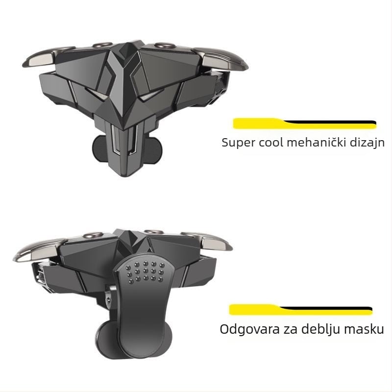 Bežični kontroler za mobilne igre, ABS+legura, s povratnom vibracijom, univerzalan za Android i iPhone, model Z4