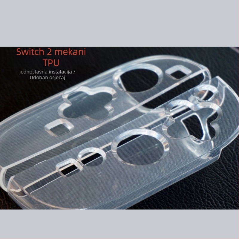 Zaštitni kućište za Nintendo Switch 2, PC+TPU, prozirno, 35 g, porijeklo Shenzhen, pakiranje: kutija u boji