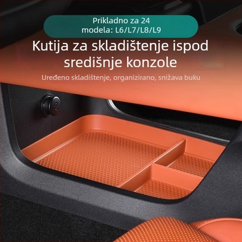 Silikonska prostirka za skladište u Li Auto L6/L7/L8/L9 – donja kutija za pohranu, prilagodljivo, privatna marka dostupna