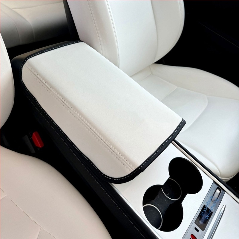 Kožni zaštitnik naslona za središnju konzolu Tesla Model 3/Y, brenda Flower Jiao, prilagodljiv